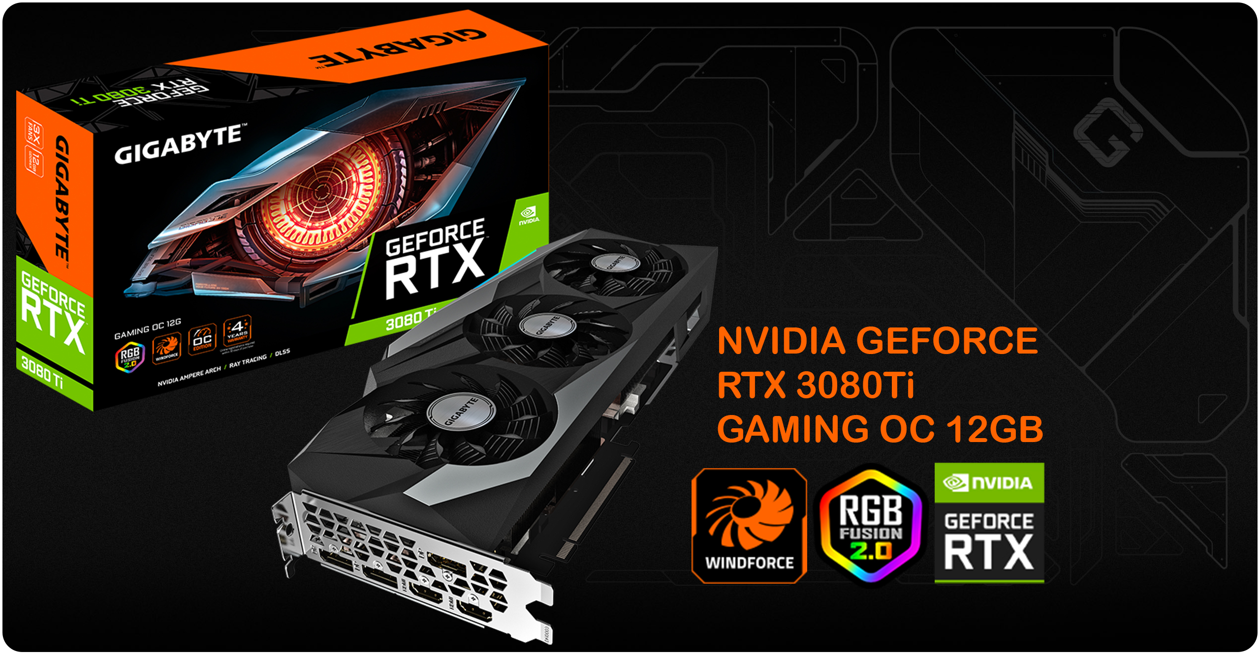 کارت گرافیک گیگابایت مدل RTX 3080Ti GAMING OC 12GB