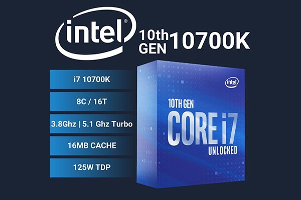 پردازنده مرکزی اینتل سری Comet Lake مدل Core i7-10700K