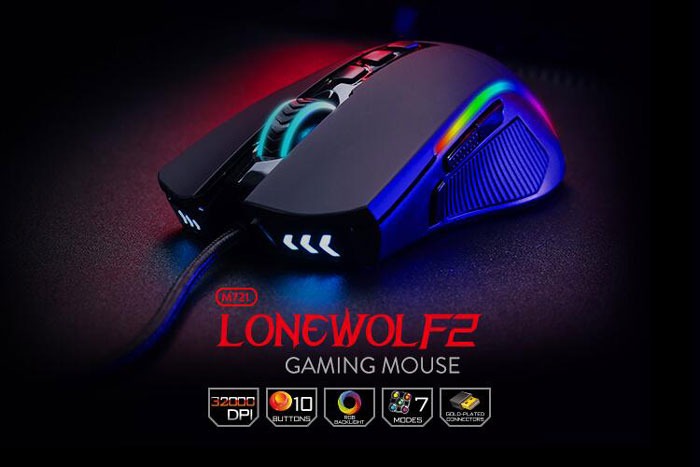 ماوس گیمینگ ردراگون مدل Lonewolf2 M721