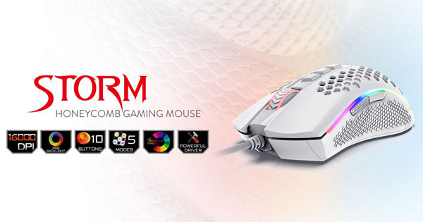 ماوس گیمینگ ردراگون مدل Storm M808-White