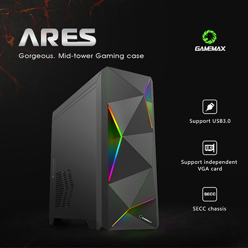 کیس گیمینگ گیم‌ مکس مدل Ares 6830