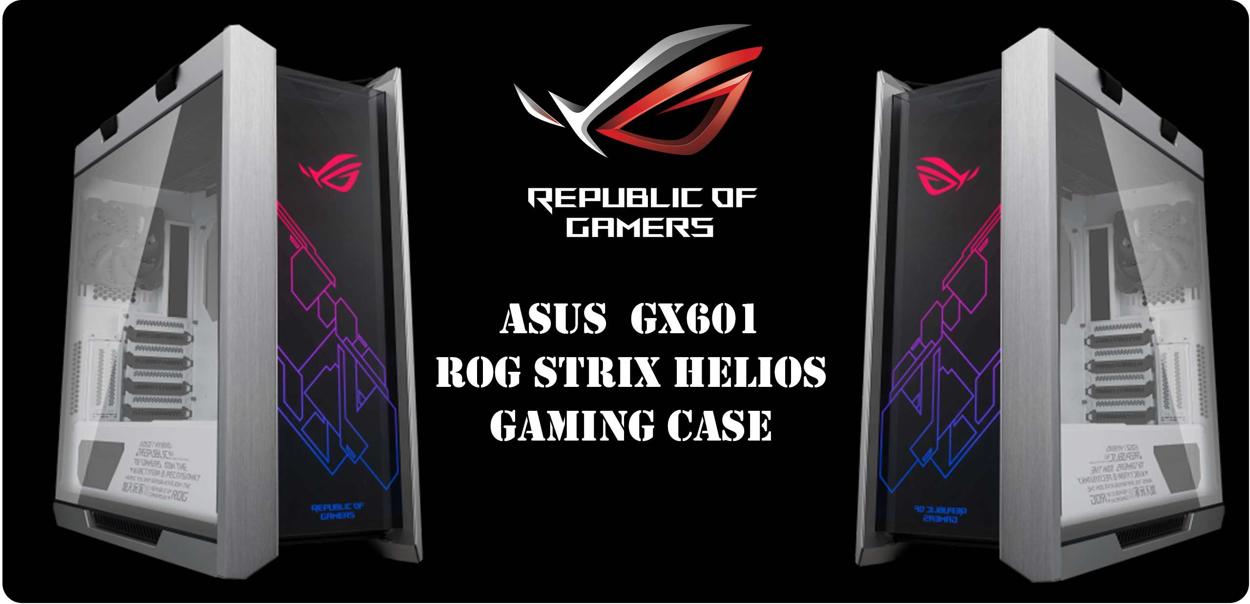 کیس گیمینگ ایسوس مدل GX601 ROG STRIX HELIOS WHITE