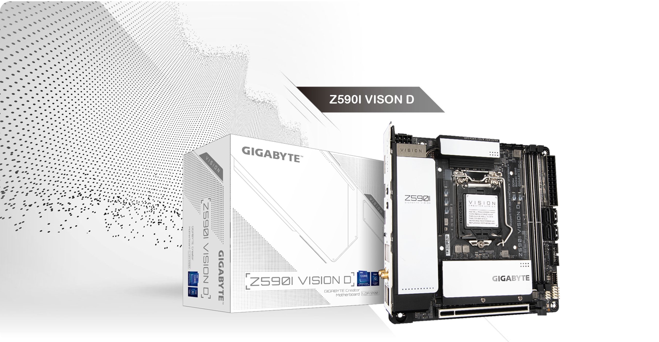 مادربرد گیگابایت مدل Z590I VISION D DDR4