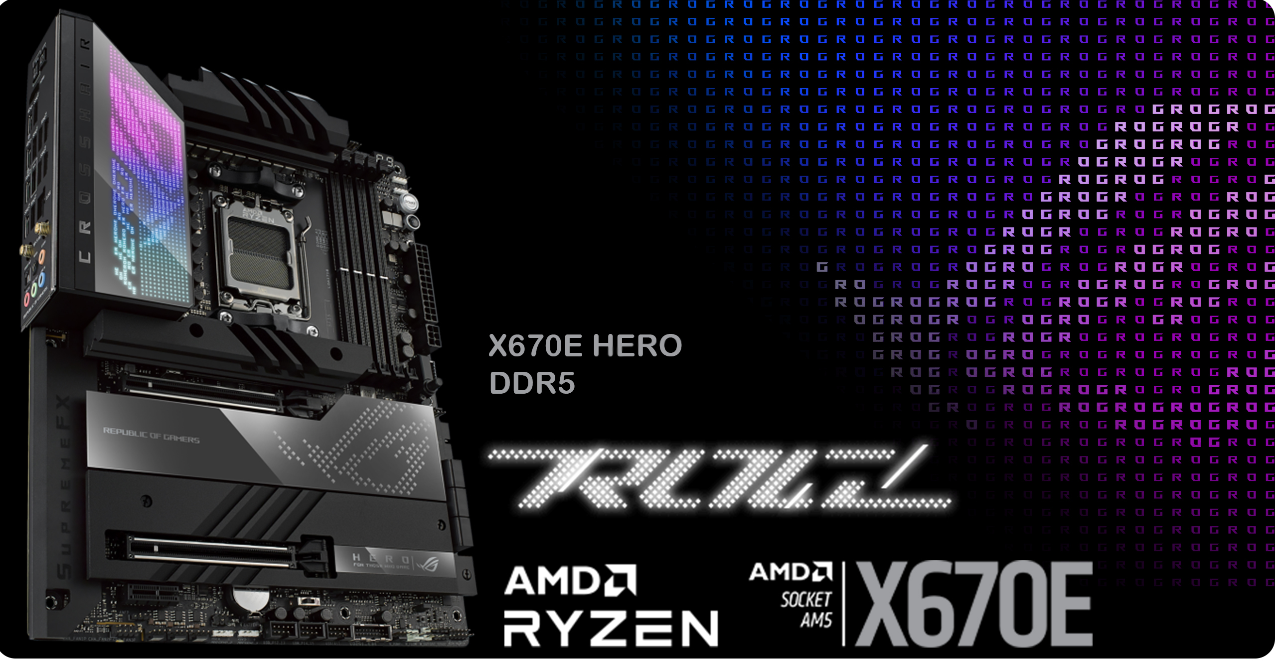 مادربرد ایسوس مدل ROG CROSSHAIR X670E HERO DDR5 