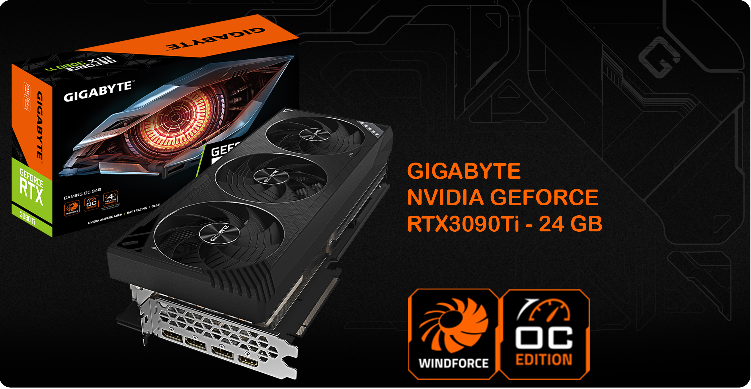 کارت گرافیک گیگابایت مدل RTX 3090Ti GAMING OC 24GB