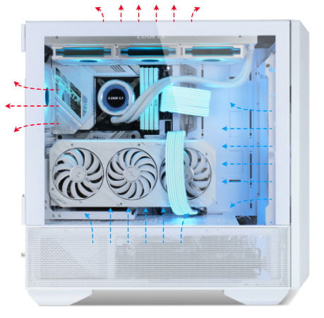 کیس گیمینگ لیان لی مدل LANCOOL III WHITE