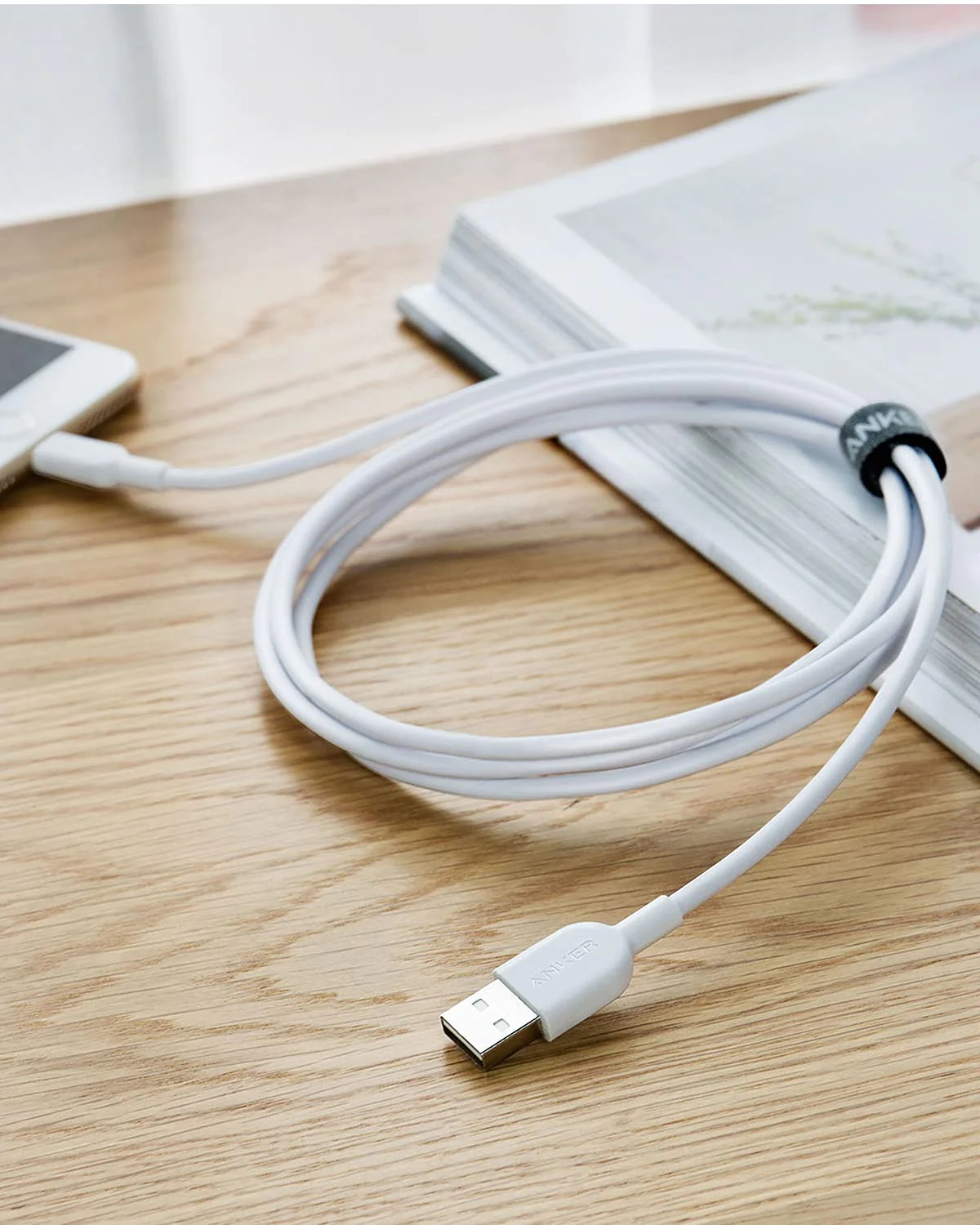 کابل تبدیل USB به Lightning انکر مدل PowerLine A8111 طول 0.9 متر