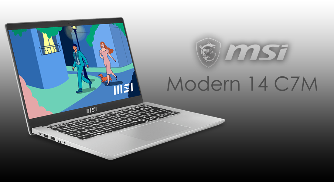 لپ تاپ 14 اینچی ام اس آی مدل Modern 14 C7M