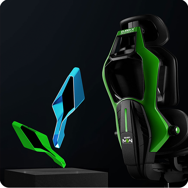 صندلی گیمینگ هیبریدی یوریکا مدل TYPHON Green