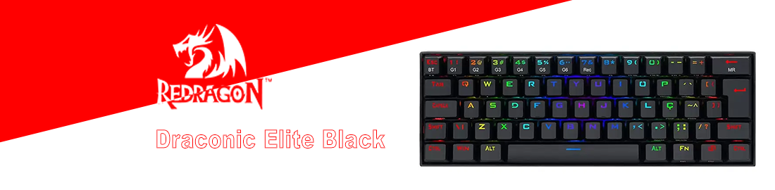 کیبورد مکانیکال گیمینگ ردراگون مدل Draconic Elite Black K530B-RGB-PRO