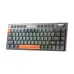 کیبورد بی سیم مکانیکال گیمینگ ردراگون HORUS K609 GG Pro طوسی - نارنجی