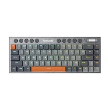 کیبورد بی سیم مکانیکال گیمینگ ردراگون HORUS K609 GG Pro طوسی - نارنجی