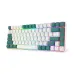 کیبورد بی سیم مکانیکال گیمینگ ردراگون K678 WG Pro سفید - سبز