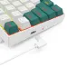 کیبورد بی سیم مکانیکال گیمینگ ردراگون K678 WG Pro سفید - سبز