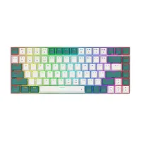 کیبورد بی سیم مکانیکال گیمینگ ردراگون K678 WG Pro سفید - سبز