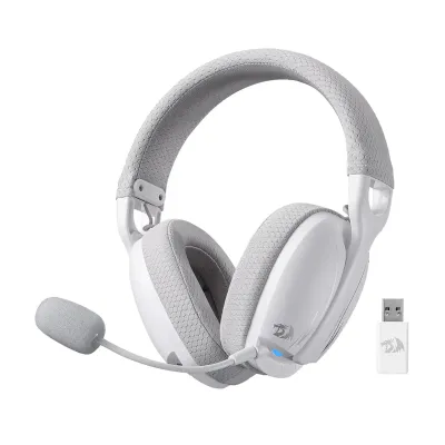 هدست بی سیم گیمینگ ردراگون Skuld H878 WG سفید طوسی