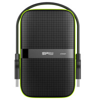 هارد اکسترنال سیلیکون پاور مدل Armor A60 سبز مشکی