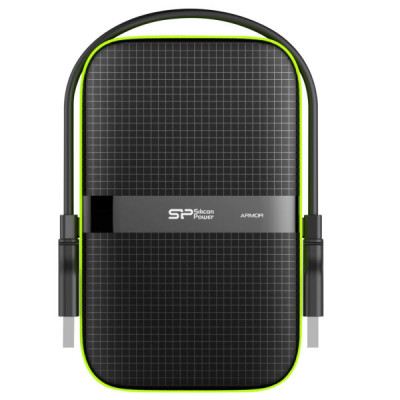 هارد اکسترنال سیلیکون پاور مدل Armor A60 سبز مشکی