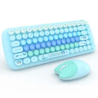 کیبورد و ماوس بی‌سیم مافی MOFii Candy Blue