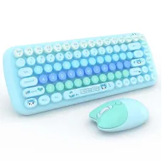 کیبورد و ماوس بی‌سیم مافی MOFii Candy Blue