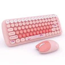 کیبورد و ماوس بیسیم مافی MOFii Candy Pink کیبورد و ماوس بیسیم مافی MOFii Candy Pink