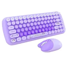 کیبورد و ماوس بیسیم مافی MOFii Candy Purple کیبورد و ماوس بیسیم مافی MOFii Candy Purple