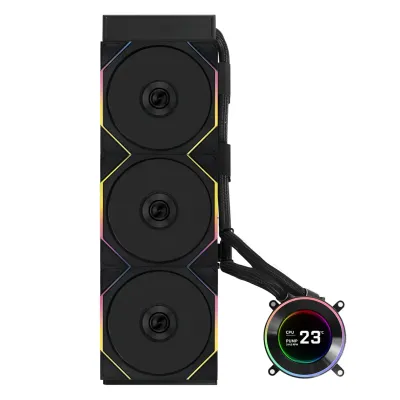 خنک کننده مایع پردازنده لیان لی HydroShift II LCD-C 360TL Black