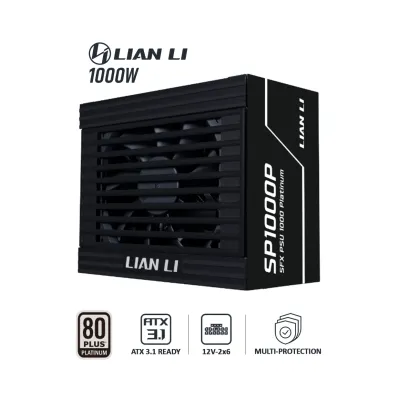 پاور 1000 وات لیان لی SP Platinum 1000 EU Black Full Modular