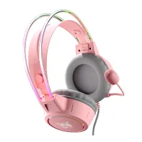 هدست گیمینگ Onikuma X15 PRO صورتی با RGB