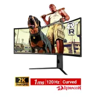 مانیتور گیمینگ 49 اینچ خمیده ردراگون GMQ4966RMC | Dual QHD 120Hz