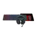 باندل گیمینگ هدست و کیبورد و ماوس و ماوس پد ردراگون Essentials S107P-BA