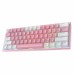 کیبورد گیمینگ ردراگون مدل FIZZ K617 P+W