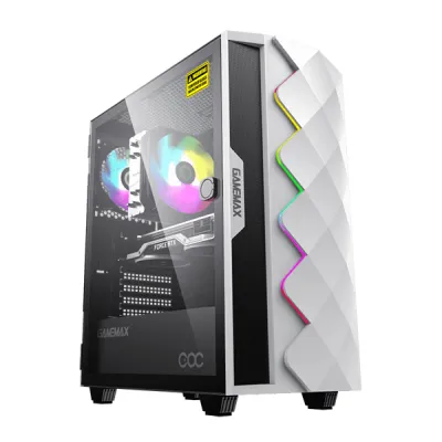 کیس گیمینگ گیم‌ مکس مدل Gamemax Diamond COC WT
