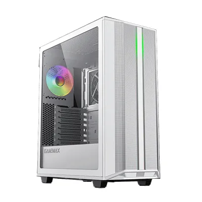 کیس گیمینگ گیم‌ مکس مدل Gamemax Precision White