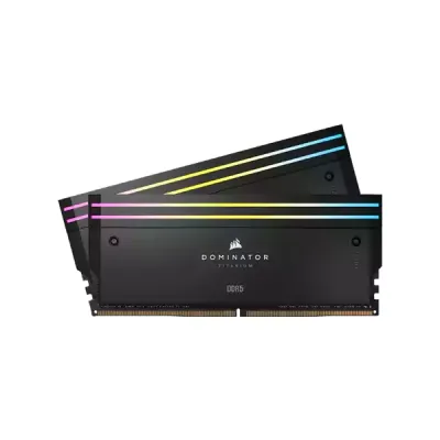 رم دسکتاپ دو کاناله 6600 کورسیر مدل DOMIATOR TITANIUM RGB ظرفیت 32 گیگابایت