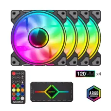 فن 4 تایی کیس گیمینگ گیم مکس مدل GAMEMAX DRH400 فن 4 تایی کیس گیمینگ گیم مکس مدل GAMEMAX DRH400