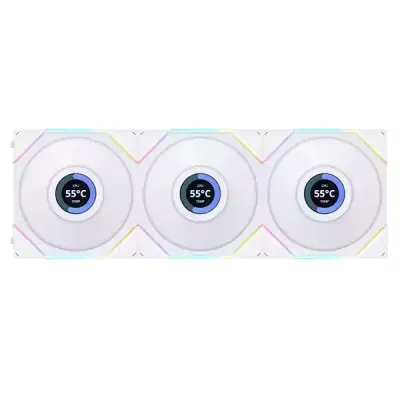 فن کیس لیان لی مدل UNI FAN TL LCD Reverse 120 White