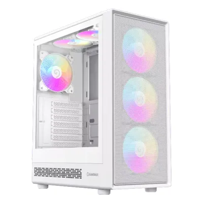 کیس گیمینگ گیم مکس مدل Storm 2 White RGB