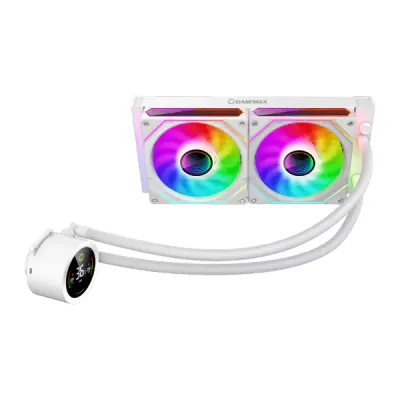 خنک کننده آبی پردازنده گیم مکس مدل IceBurg 240 Digital WH