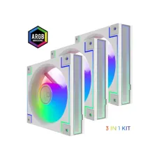 فن 3 تایی کیس گیمینگ گیم مکس RD300 WH فن 3 تایی کیس گیمینگ گیم مکس RD300 WH