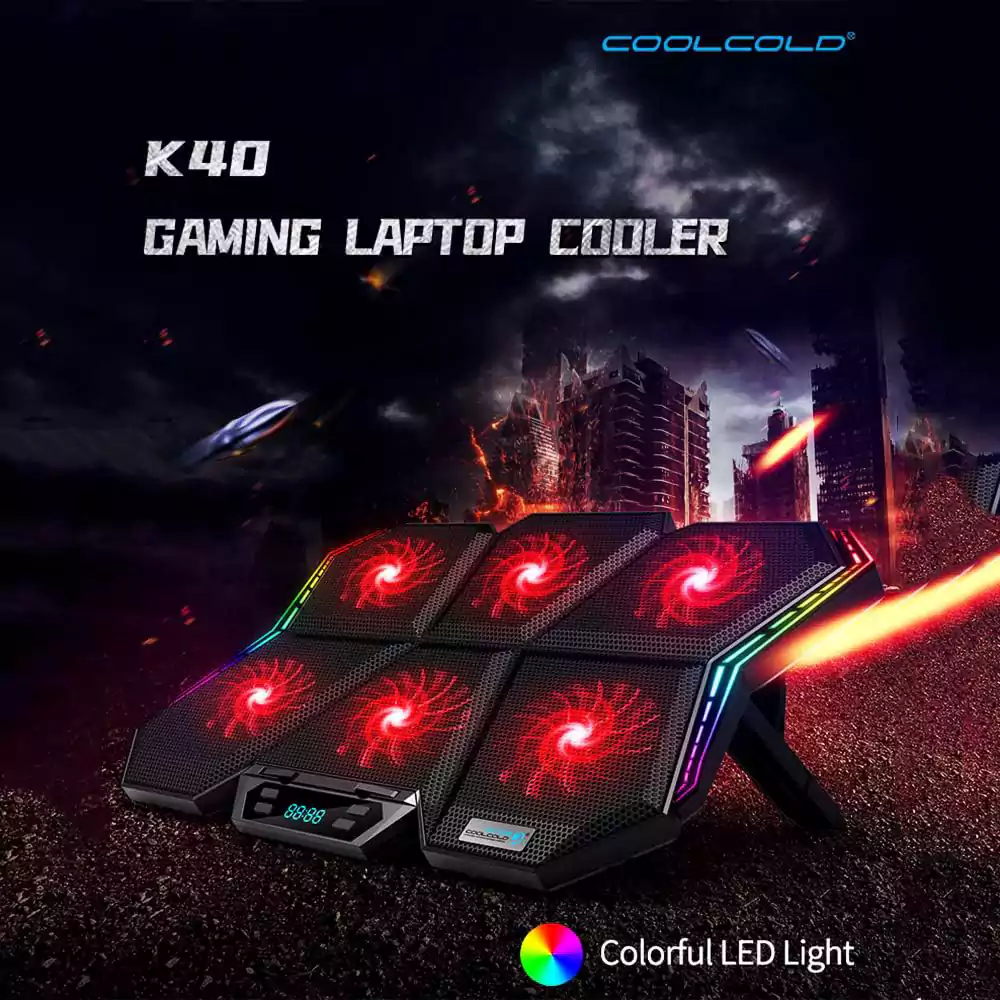 پایه خنک کننده لپ تاپ کول کلد مدل K40 RGB