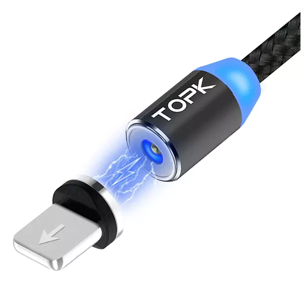 کابل تبدیل USB به microUSB لایتنینگ USB-C تاپکی مدل AM23 طول 1 متر