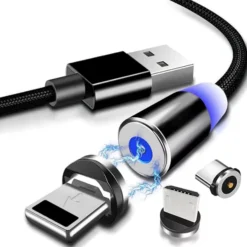 کابل تبدیل USB به microUSB لایتنینگ USB-C تاپکی مدل AM23 طول 1 متر