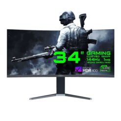مانیتور گیمینگ 34 اینچ گیم مکس مدل GMX34CKXQ