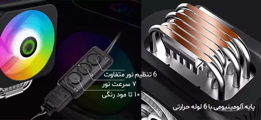 فن خنک کننده گازی پردازنده گیم مکس مدل GAMEMAX GAMMA 600