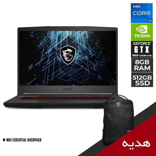 لپ تاپ 15.6 اینچ MSI مدل GF63 THIN 11SC-i5