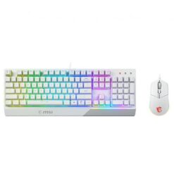 باندل ماوس و کیبورد گیمینگ ام اس آی مدل VIGOR GK30 COMBO WHITE