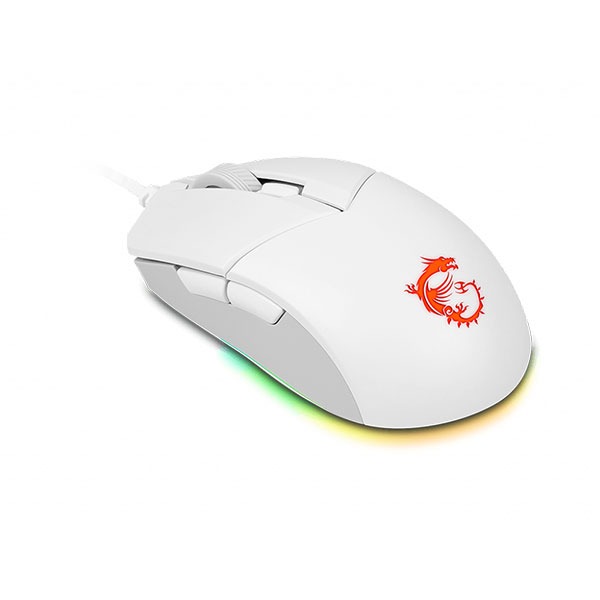WHITE Wired Gaming Mouse 02