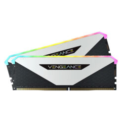رم دسکتاپ دو کاناله 3200 کورسیر مدل VENGEANCE RGB RT (2 x 8GB) White