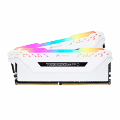 رم دسکتاپ دو کاناله 3200 کورسیر مدل VENGEANCE RGB PRO WHITE ظرفیت 32 گیگابایت